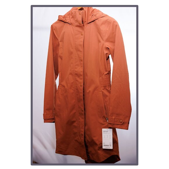 Athleta Rainout Sutro Long Trench XS Womens Nutmeg - Picture 1 of 11